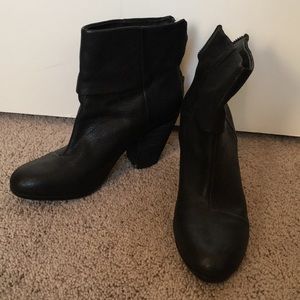 Vince Camuto black leather boots
